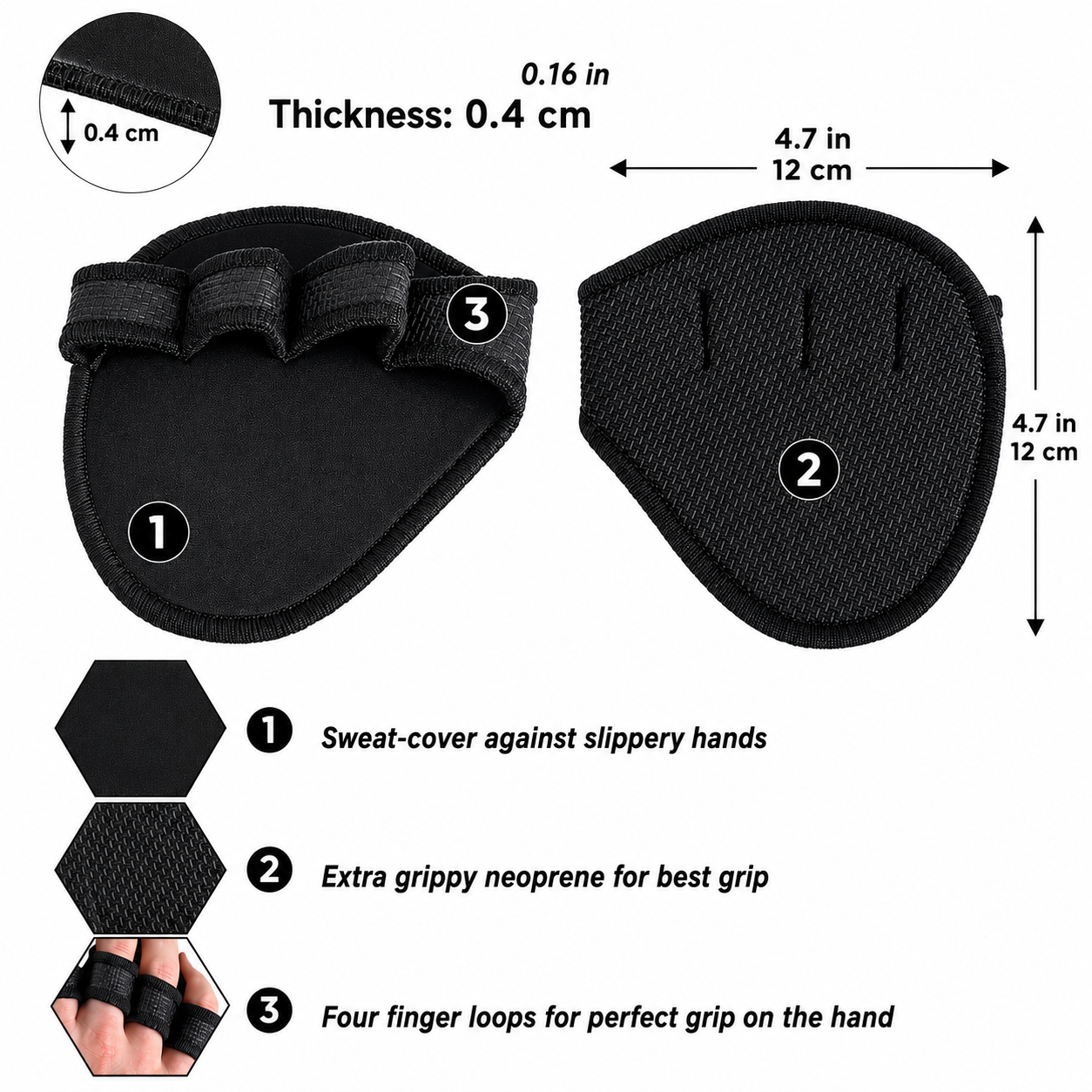 Half-Finger Weightlifting Gloves