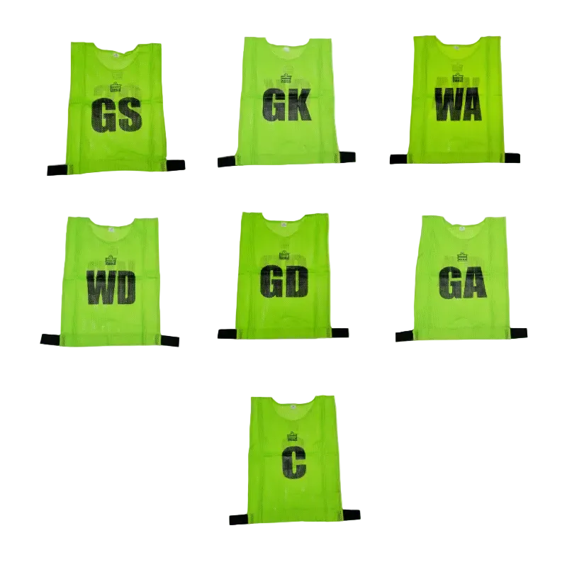 Mesh Netball Bibs (Set of 7)