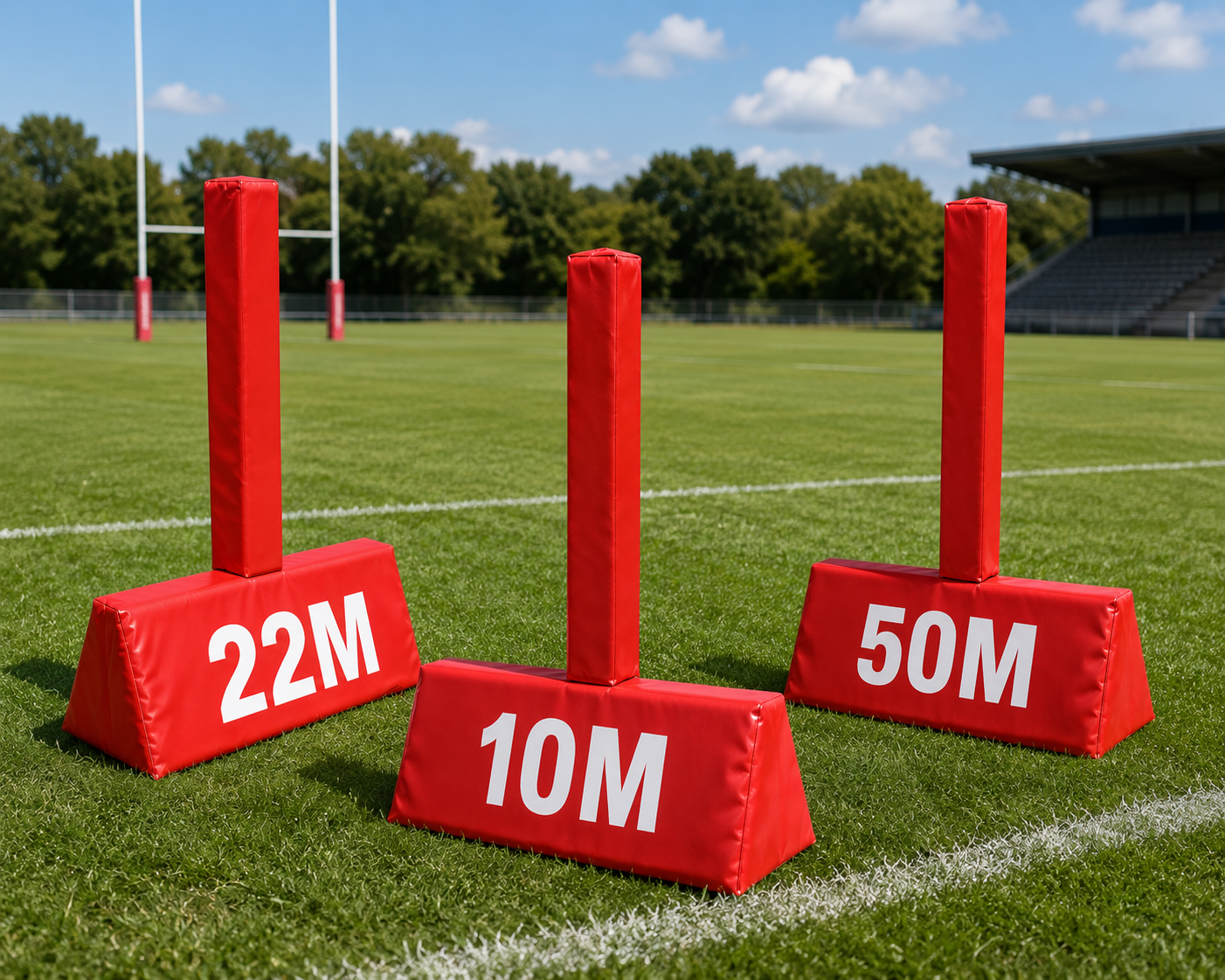 Rugby Field Marker Wedge and Flag